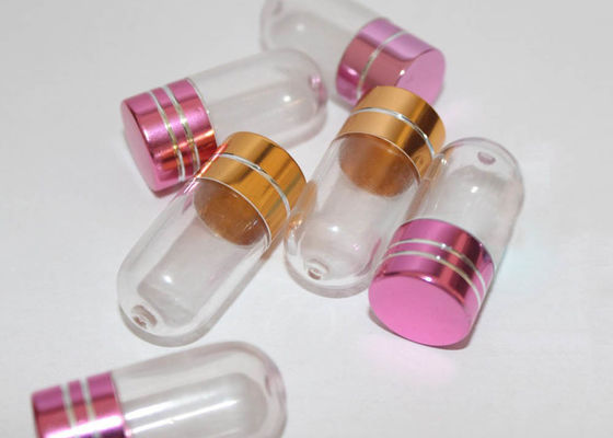 15mm PS Clear Plastic Pill Bottles Container One Capsule
