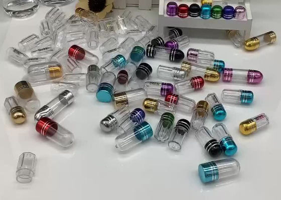 15mm Pharmaceutical Mini Pill Cases 2g Clear Plastic Pill Bottles