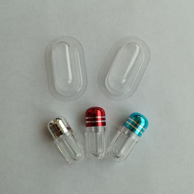 SGS Empty Plastic Pill Bottles 13mm One Capsule Bullet Shape