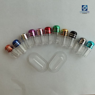 Octagonal Empty Plastic Pill Capsules 2g With Aluminium Caps