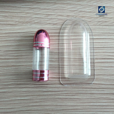 44mm Small Plastic Pill Containers Pink One Capsule Packaging