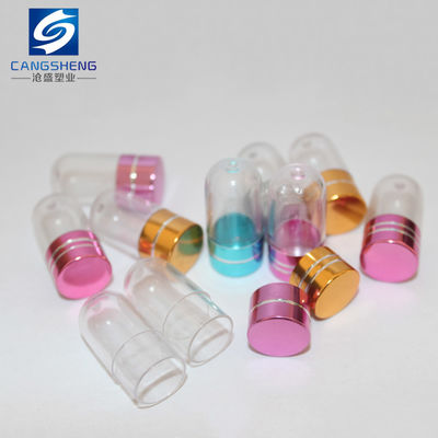 15mm PS Clear Plastic Pill Bottles Container One Capsule