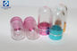 15mm PS Clear Plastic Pill Bottles Container One Capsule