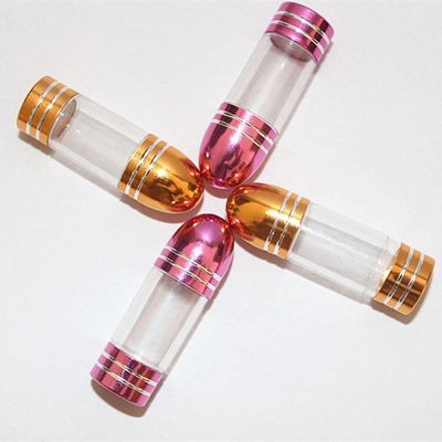 56mm Purple Single Pill Container 1g Clear Empty Capsules