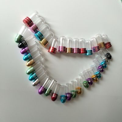 16mm 2g Mini Pill Bottles Cylindrical Shape Aluminium Cap