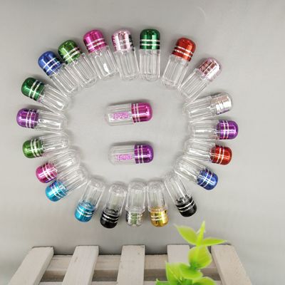 15mm Pharmaceutical Mini Pill Cases 2g Clear Plastic Pill Bottles