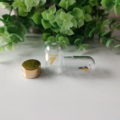 ISO9001 Mini Pill Bottles 3ml Plastic Bottle With Metal Cap