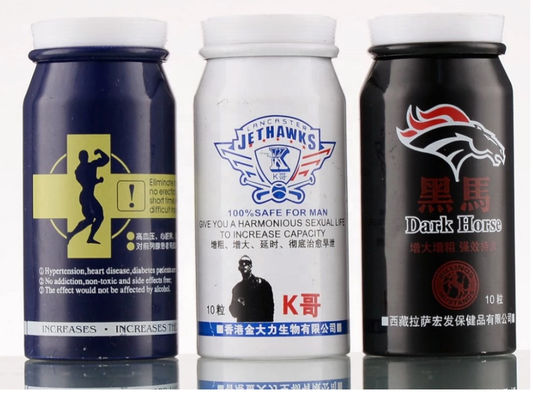 100g Aluminum Pharmaceutical Packaging Bottles With PE Caps