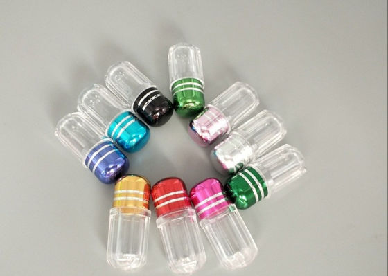 12mm PS Empty Plastic Pill Capsules Single Pill Capsule Packaging Bottles