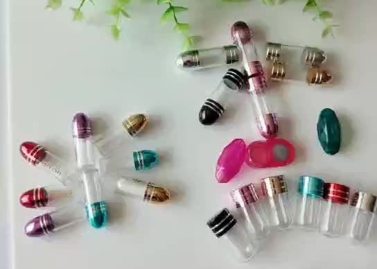 1g Plastic Capsule Bottles Pill PE Single Capsule Shells