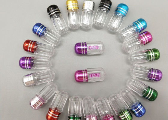 Pharmaceutical Plastic Capsule Bottles 12mm PS Mini Pill Cases