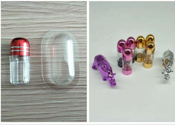 Pharmaceutical Plastic Capsule Bottles 12mm PS Mini Pill Cases