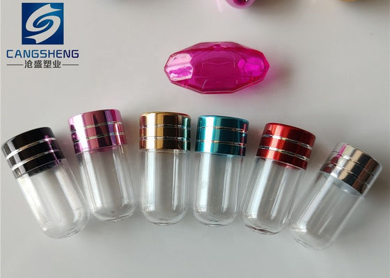 Single 14mm Empty Capsule Shell Plastic PS Rhino Pills Bottle