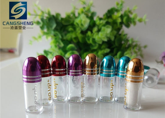 Golden Empty Capsule Shells PS Plastic 2g Clear Pill Bottles