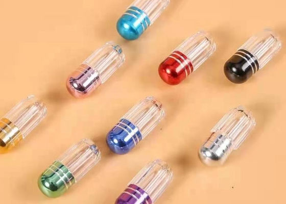 ISO9001 Purple Small Plastic Capsules 2g Tiny Pill Bottles