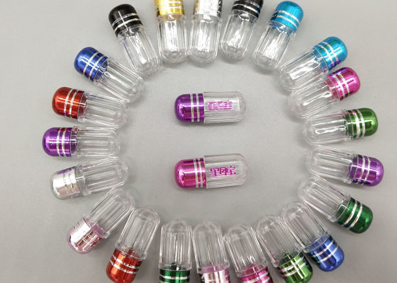 2ml ISO9001 Empty Capsule Shells Golden Single Pill Container