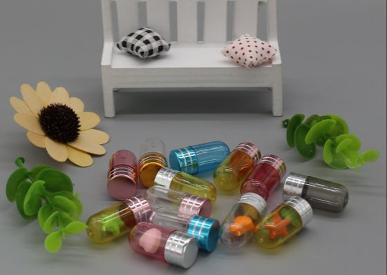 2ml ISO9001 Empty Capsule Shells Golden Single Pill Container