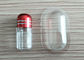 14mm 2ml Single Pill Container PS Plastic Bottle With Metal Cap