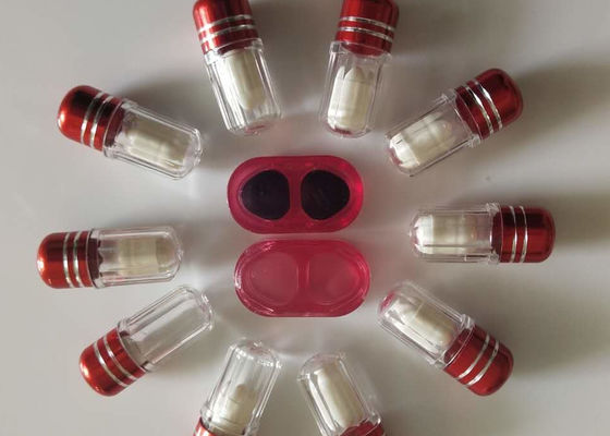 Hexagonal Single Pill Container 13mm 2ml Clear Empty Capsules