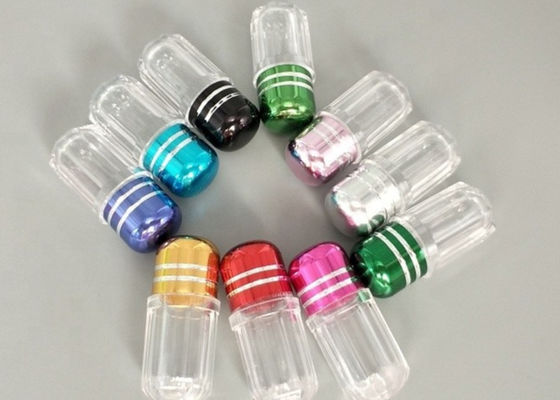 Hexagonal Single Pill Container 13mm 2ml Clear Empty Capsules