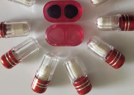 ISO9001 Clear Pill Bottles 2ml Single Capsule With Metal Cap