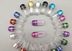 Golden PS Small Pill Bottles Single Healthcare Supplement Capsule