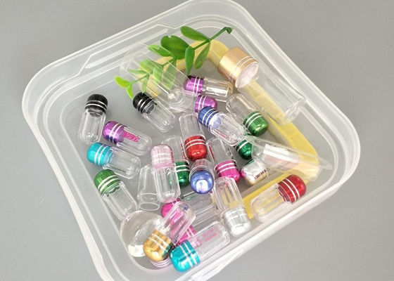 3g 13mm Plastic Bottle With Metal Cap Clear Blister Empty Capsule Shell