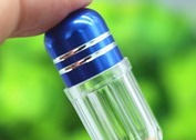 3g 13mm Plastic Bottle With Metal Cap Clear Blister Empty Capsule Shell