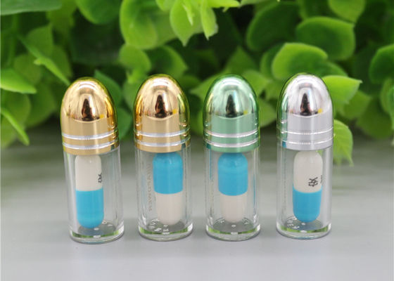 56mm Purple Single Pill Container 1g Clear Empty Capsules