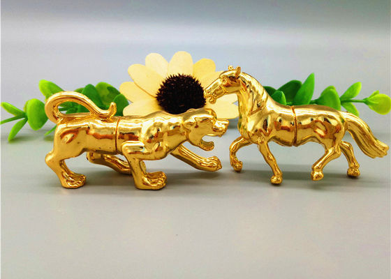 Leopard Shape 1g Clear Pill Bottles Aluminum Rhino Gold Capsules