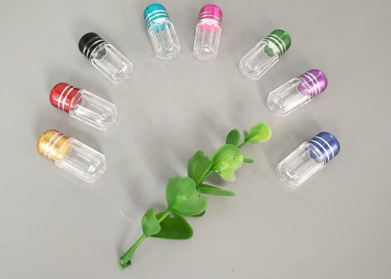 Green 2ml Mini Plastic Bottle With Metal Cap Bullet Shell