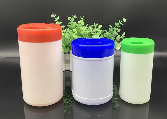 HDPE Wet Wipes Buckets ISO9001 Cylinder Wet Wipes Packaging Bottles