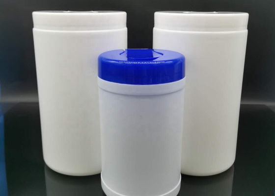 100pcs HDPE Wet Wipe Canister Eco Friendly Alcohol Wipes Bottle