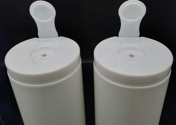 100pcs HDPE Wet Wipe Canister Eco Friendly Alcohol Wipes Bottle